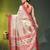 beige cotton blend saree with ethnic motifs