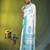off white cotton blend saree with ethnic motifs