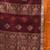 maroon cotton blend saree with ethnic motifs
