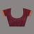 maroon cotton blend saree with ethnic motifs