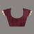maroon cotton blend saree with floral motifs