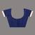royal blue cotton blend saree with floral motifs