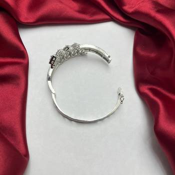 Diamond Accent Geometric Bracelet – Statement Bangle Jewelry 3