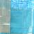 Elegant sky blue organza saree with white floral embroidery & rich golden zari border