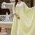 Lemon yellow embroidered anarkali kurta set with dupatta