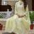 Lemon yellow embroidered anarkali kurta set with dupatta