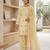 Pastel yellow embroidered farshi salwar suit with dupatta