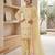 Pastel yellow embroidered farshi salwar suit with dupatta