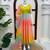 Designer multicolor ombre anarkali suit with dupatta