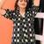 V neck black cotton A line dress