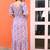 Purple cotton tier dress