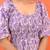 Purple cotton tier dress