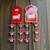 handcrafted cow mdf door hanging wall decorpink tassels traditional home decorative (pack of 2)