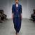 Blue embroidered dupion silk co ord set