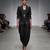 Black embroidered dupion silk co ord set