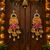 decorative shubh labh lotus patch gota chakri hanging home wall hanging decor (pack of 2)
