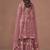 Pink net heavy thread embroidery, zari with sequins work salwar kameez