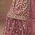 Pink net heavy thread embroidery, zari with sequins work salwar kameez