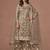Brown net heavy thread embroidery, zari with sequins work salwar kameez