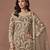 Brown net heavy thread embroidery, zari with sequins work salwar kameez