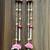 handmade peony flower hanging home decorativebeads temple decoration hanging (pack of 2)
