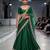 Green Embroidered Dupion Silk Lehenga Set