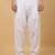 Men cotton elasticated white salwar