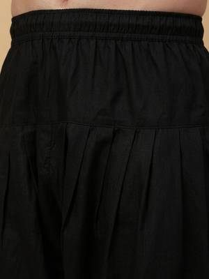 Men cotton elasticated black salwar 2