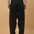 Men cotton elasticated black salwar