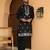 Men cotton elasticated black salwar