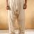 Men cotton elasticated beige salwar