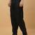 Men cotton elasticated black salwar