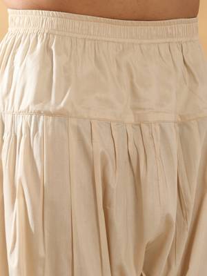 Men cotton elasticated beige salwar 2