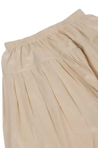 Men cotton elasticated beige salwar