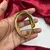 Gold Plated CZ Open Cuff Bracelet, Pavé Solitaire Bridal Bangle, Adjustable Wedding Jewelry