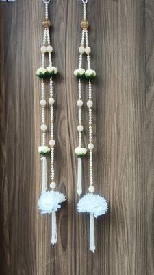 handmade peony flower door hanging latkanhome decorative beads hanging (pack of 2) 1