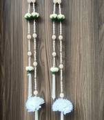 handmade peony flower door hanging latkanhome decorative beads hanging (pack of 2)