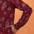 Men maroon anchor kurta with gold floral motif prints