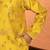 Men mustard anchor kurta with gold floral motif prints
