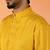 Cotton silk sequenced thread work yellow festive kurta with pyjamas