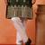 Cotton silk floral embroidered green kurta with pyjamas