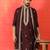 Cotton silk sequenced & embroidered maroon kurta set with dupatta