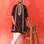 Cotton silk sequenced & embroidered maroon kurta set with dupatta