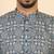 Ethnic motifs jaipuri printed 100% cotton blue kurta with pyjamas