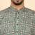 Ethnic motifs jaipuri printed 100% cotton green kurta with pyjamas