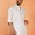 Viscos rayon white pathani kurta and pyjamas