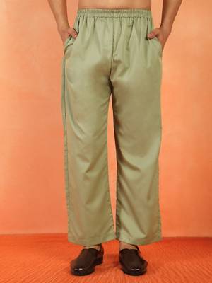 Viscos rayon green pathani kurta and pyjamas 5