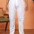Cotton stripe knee length blue kurta and pyjama