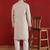 Khadi cotton solid knee length peach kurta and pyjama
