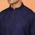 Chikan embroidered cotton rayon navy blue kurta and pyjama